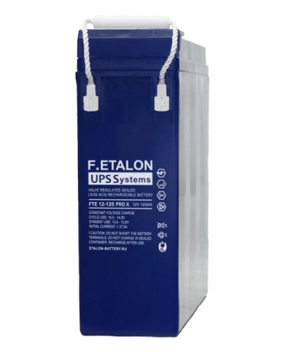 F.ETALON FTE 12-125 PRO X. Аккумулятор герметичный свинцово-кислотный. ETALON в Новосибирске
