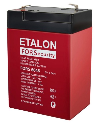 ETALON FORS 6045. Аккумулятор герметичный свинцово-кислотный. ETALON в Новосибирске