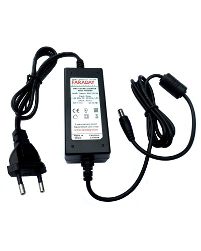 24W/12V/2A. Импульсный блок питания в пластиковом корпусе. FARADAY в Новосибирске