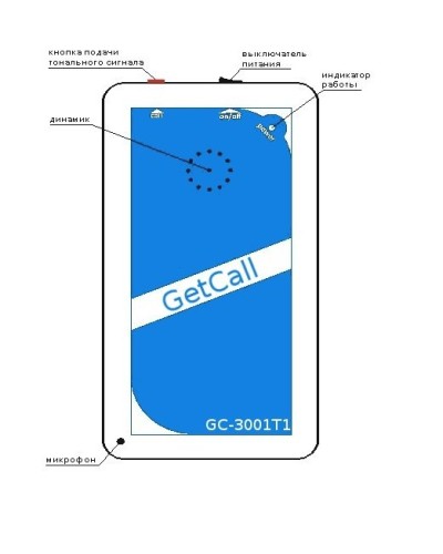 GC-3001T1. Переговорное устройство ремонтной связи. GETCALL в Новосибирске