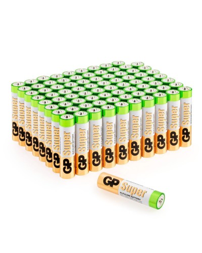 GP Super Alkaline 24A AAA (GP 24A-2CRVS80), упак. 80 шт.. Алкалиновые батарейки. GP Batteries в Новосибирске