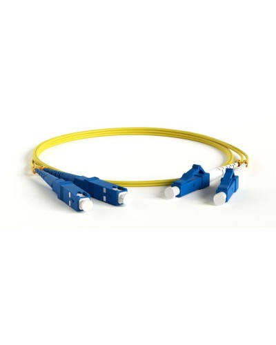FC-D2-9-LC/UR-SC/UR-H-15M-LSZH-YL. Патч-корд волоконно-оптический одномодовый. Hyperline в Новосибирске