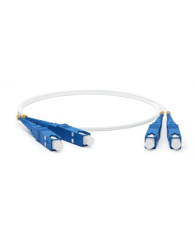 FC-D2-9A1-SC/UR-SC/UR-H-1M-LSZH-WH. Патч-корд волоконно-оптический SC-SC. Hyperline в Новосибирске