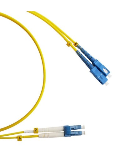 FC-D2-9-LC/UR-SC/UR-H-2M-LSZH-YL. Патч-корд волоконно-оптический LC/UPC-SC/UPC. Hyperline в Новосибирске