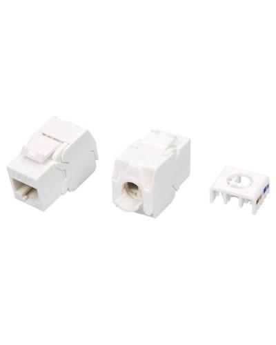 KJ8-8P8C-C6-180-TLS-WH. Вставка Keystone Jack RJ-45. Hyperline в Новосибирске
