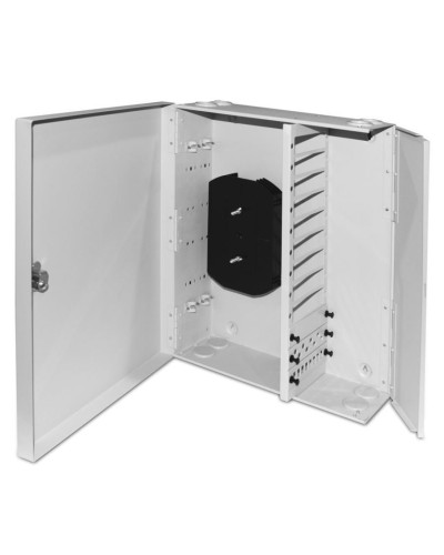 FO-WBX-12xSLT-W140H42-96UN-GY. Кросс оптический настенный. Hyperline в Новосибирске