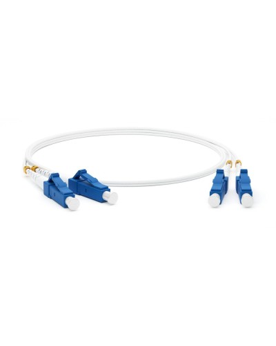 FC-D2-9A1-LC/UR-LC/UR-H-1M-LSZH-WH. Патч-корд волоконно-оптический LC-LC. Hyperline в Новосибирске