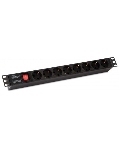 SHE19-8SH-S-IEC. Блок розеток 19. Hyperline в Новосибирске