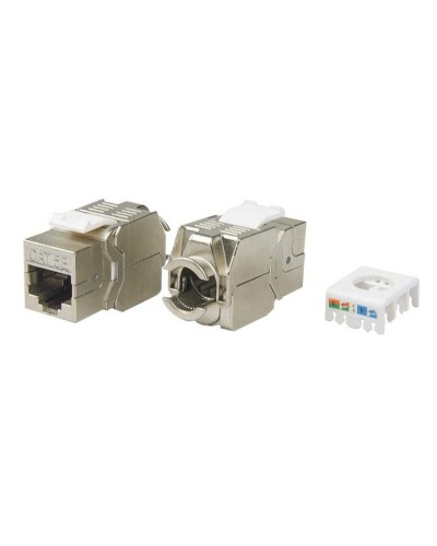 KJ8-8P8C-C5e-180-TLS-SH-F-WH. Вставка Keystone Jack RJ-45. Hyperline в Новосибирске