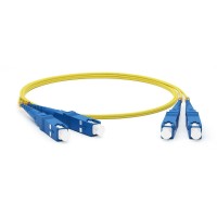 FC-D2-9-SC/UR-SC/UR-H-5M-LSZH-YL. Патч-корд волоконно-оптический одномодовый. Hyperline