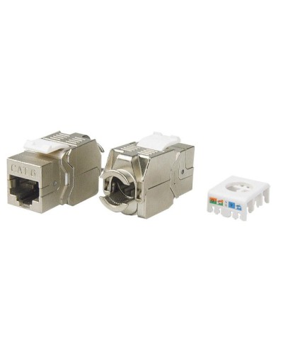 KJ8-8P8C-C6-180-TLS-SH-F-WH. Вставка Keystone Jack RJ-45. Hyperline в Новосибирске