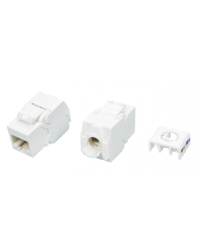 KJ8-8P8C-C6A-180-TLS-WH. Вставка Keystone Jack RJ-45. Hyperline в Новосибирске
