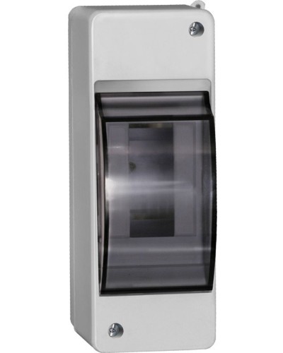 Корпус пластиковый КМПн 2/2 IP30 белый KREPTA 3 (MKP42-N-02-30-20). Щиток модульный с прозрачной дверцей, настенный. IEK в Новосибирске