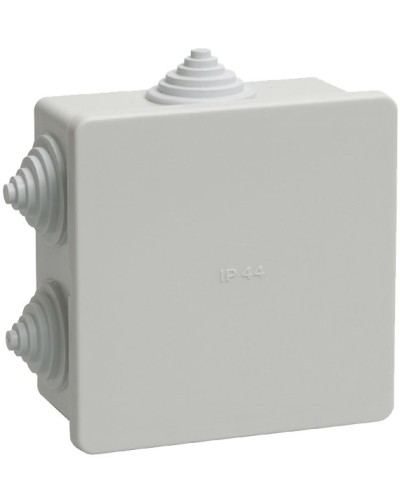 Коробка распаячная КМ41235 85х85х40 открытой проводки IP44 6 гермовводов серая (UKO11-085-085-040-K41-44). Коробка распаячная безгалогенная (HF). IEK в Новосибирске