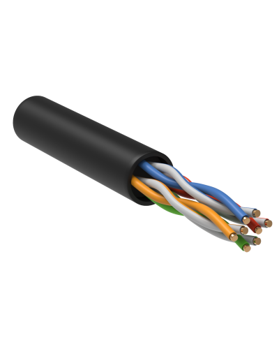GENERICA U/UTP кат.5E 24AWG 4 пары LDPE черный (BC3-C5E04-139-305-R-G). Кабель «витая пара» (LAN) для структурированных систем связи. IEK в Новосибирске