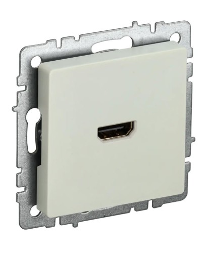 Розетка HDMI РHDMI-0-БрКр бежевый BRITE (BR-H10-K10). Розетка HDMI. IEK в Новосибирске
