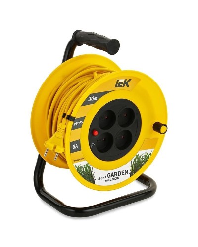 УК30 4 места, 30м (WKP23-06-04-30). Удлинитель на катушке Garden. IEK в Новосибирске