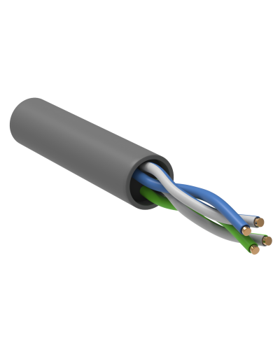 GENERICA U/UTP 5E 24AWG 2PR PVC серый (BC1-C5E02-111-100-R-G). Кабель «витая пара» (LAN) для структурированных систем связи. IEK в Новосибирске