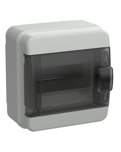 Корпус пластиковый КМПн-6 IP65 TEKFOR (TF5-KP72-N-06-65-K03-K02). Корпус модульный пластиковый черная прозрачная дверь. IEK в Новосибирске