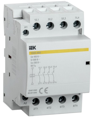 Контактор модульный КМ25-40М AC/DC (MKK21-25-40). Контактор модульный. IEK в Новосибирске