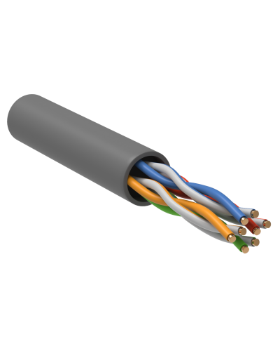GENERICA U/UTP кат.5E 24AWG 4 пары PVC серый (BC1-C5E04-111-305-R-G). Кабель «витая пара» (LAN) для структурированных систем связи. IEK в Новосибирске