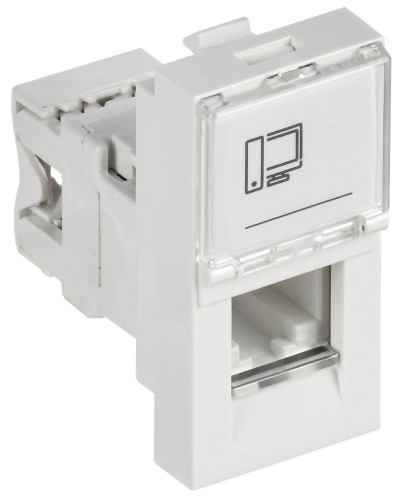Розетка RJ45 кат.6 PRIMER РКИ-10-00-П-6 белый IEK (PR-KK40D-RI-0-1-C06U-K01). Розетка RJ-45. IEK в Новосибирске