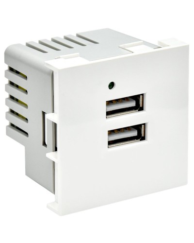Розетка USB A+A 4,2А PRIMER РКЮ-23-40-П белый IEK PR-KK40D-RU-0-2-AA-K01). Розетка USB. IEK в Новосибирске