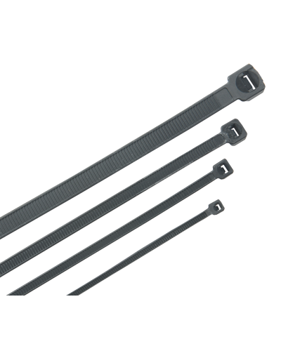 HKB-W48-L200 (100 шт). Хомут кабельный ХКн 4,8х200мм нейлон черный. ITK в Новосибирске