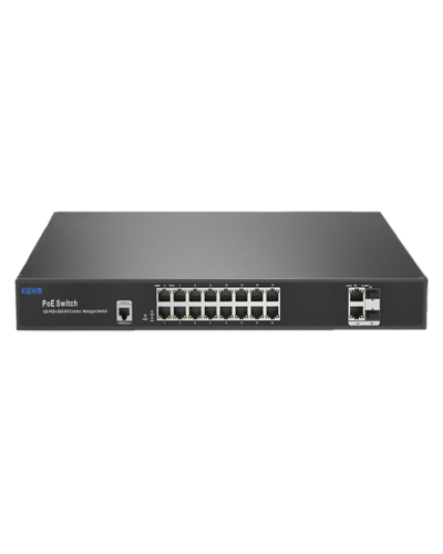 KN-SW1602SFP/M2. Коммутатор с питанием по PoE. KENO в Новосибирске