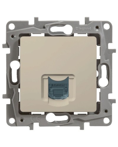 Розетка 5e, UTP, 1хRJ45, ETIKA, слоновая кость (672341). Розетка. LegranD в Новосибирске