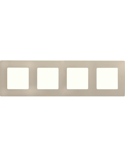 Рамка 4 поста ETIKA, слоновая кость (672514). Рамка. LegranD в Новосибирске
