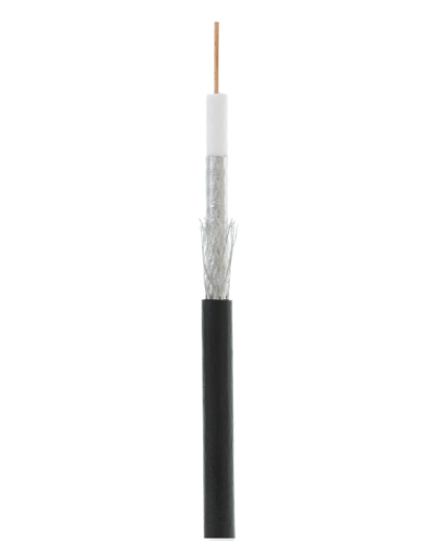RG-6 CCS, Out, PE (UEC-C2-32123B-BK-3). Кабель коаксиальный омедненный. NETLAN в Новосибирске