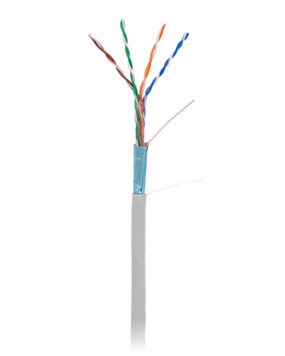 F/UTP 4pair, Cat5e, In,PVC (EC-UF004-5E-PVC-GY-1). Кабель «витая пара» (LAN) для структурированных систем связи. NETLAN в Новосибирске