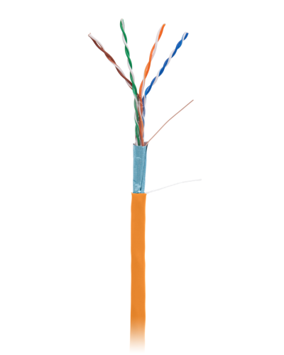 F/UTP 4pair, Cat5e, In, LSZH (EC-UF004-5E-LSZH-OR). Кабель «витая пара» (LAN) для структурированных систем связи. NETLAN в Новосибирске