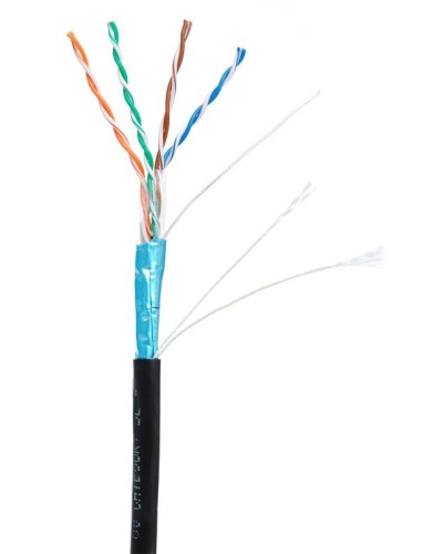 F/UTP 4pair, Cat5e, Out, PE (EC-UF004-5E-PE-BK-1). Кабель «витая пара» (LAN) для структурированных систем связи. NETLAN в Новосибирске