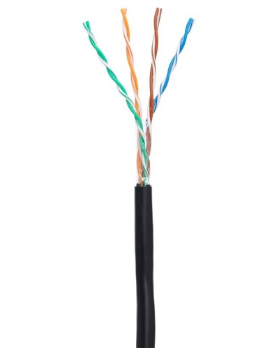 U/UTP 4pair, Cat5e, Out, PE (EC-UU004-5E-PE-BK-1). Кабель «витая пара» (LAN) для структурированных систем связи. NETLAN в Новосибирске