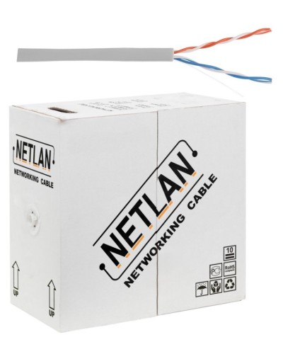 U/UTP 2pair, Cat5, In, PVC, CCA (CCA-UU002-5-PVC-GY) . Кабель «витая пара» (LAN) для структурированных систем связи. NETLAN в Новосибирске