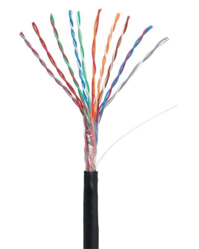 U/UTP 10pair, Cat5, Out, PE (EC-UU010-5-PE-BK-3). Кабель «витая пара» (LAN) для структурированных систем связи. NETLAN в Новосибирске