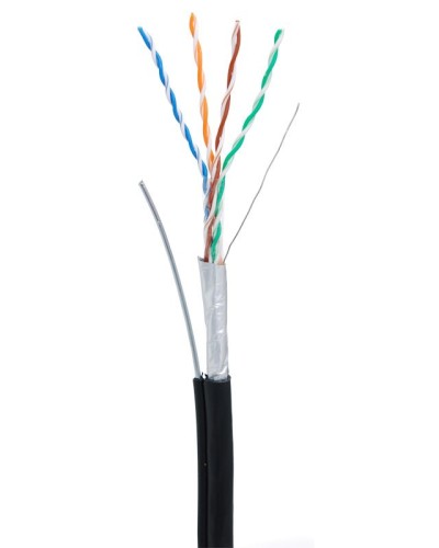 F/UTP 4pair, Cat5e, Out, Sw (EC-UF004-5E-PE-SW-BK). Кабель «витая пара» (LAN) для структурированных систем связи. NETLAN в Новосибирске