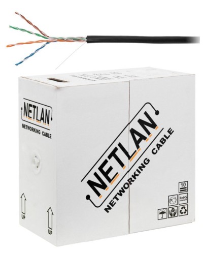 U/UTP 4pair, Cat5e, Out, PE, CCA (CCA-UU004-5E-PE-BK) . Кабель «витая пара» (LAN) для структурированных систем связи. NETLAN в Новосибирске