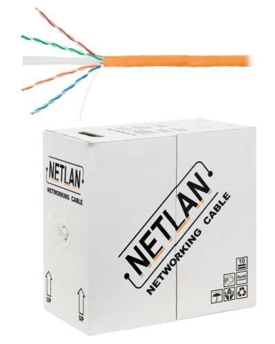 U/UTP 4pair, Cat6, Solid, In, LSZH (EC-UU004-6-LSZH-OR). Кабель «витая пара» (LAN) для структурированных систем связи. NETLAN в Новосибирске