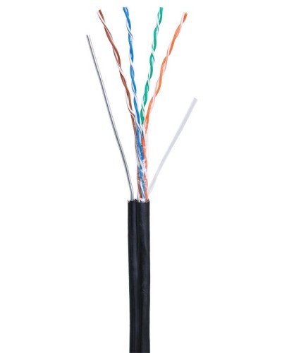 U/UTP 4pair, Cat5e, Out, Sw, PE (EC-UU004-5E-PE-SW-BK). Кабель «витая пара» (LAN) для структурированных систем связи. NETLAN в Новосибирске