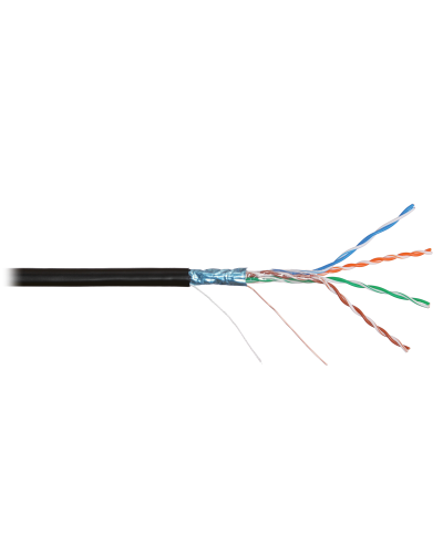 F/UTP 4pair, Cat5e, Solid, Out, PVC (NMC 4200B-BK). Кабель «витая пара» (LAN) для структурированных систем связи. NIKOMAX в Новосибирске