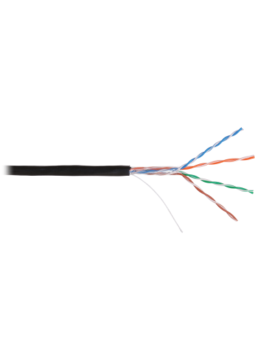 U/UTP 4pair, Cat5e, Solid, Out, PVC (NMC 9100B-BK). Кабель «витая пара» (LAN) для структурированных систем связи. NIKOMAX в Новосибирске