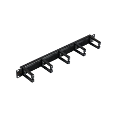 NMC-OP530HB-1U-BK-2 (2 шт). Кабельный органайзер 19 с щёточным вводом. NIKOMAX