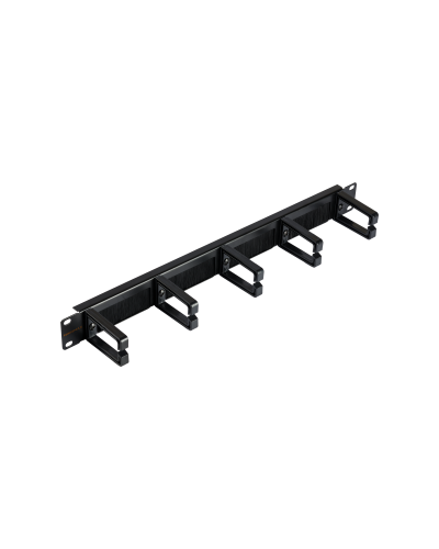 NMC-OP530HB-1U-BK-2 (2 шт). Кабельный органайзер 19 с щёточным вводом. NIKOMAX в Новосибирске