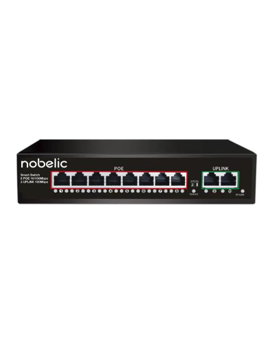 NBLS-1008P. Коммутатор неуправляемый 8-портовый. Nobelic в Новосибирске