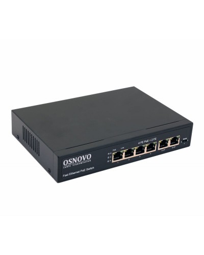 SW-20600(80W). Коммутатор 6-портовый  Fast Ethernet с PoE. OSNOVO в Новосибирске