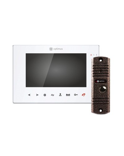 VMH-7.1 (w)+ DSH-E1080 (медь). Комплект видеодомофона. Optimus в Новосибирске