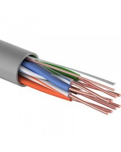 U/UTP Light, CAT 5, PVC, 4PR, 26AWG, омедненный INDOOR, SOLID, серый, 305м, PROconnect (01-0048-3). Кабель «витая пара» (LAN) для структурированных систем связи. PROCONNECT в Новосибирске